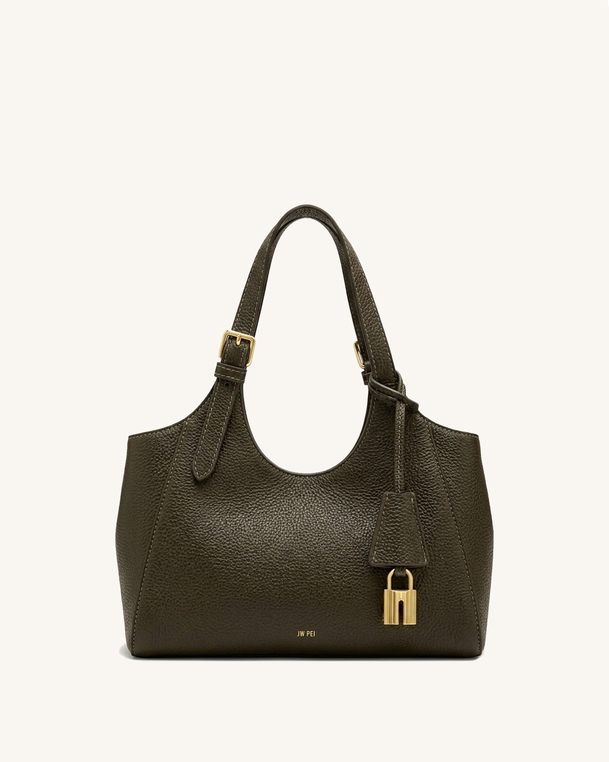 Ines Classic Tote Bag - Olive Green