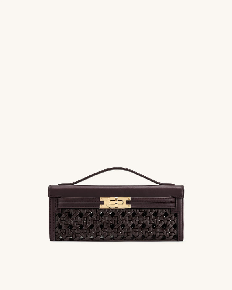 Bria Structured Top Handle Bag - Mocha Brown