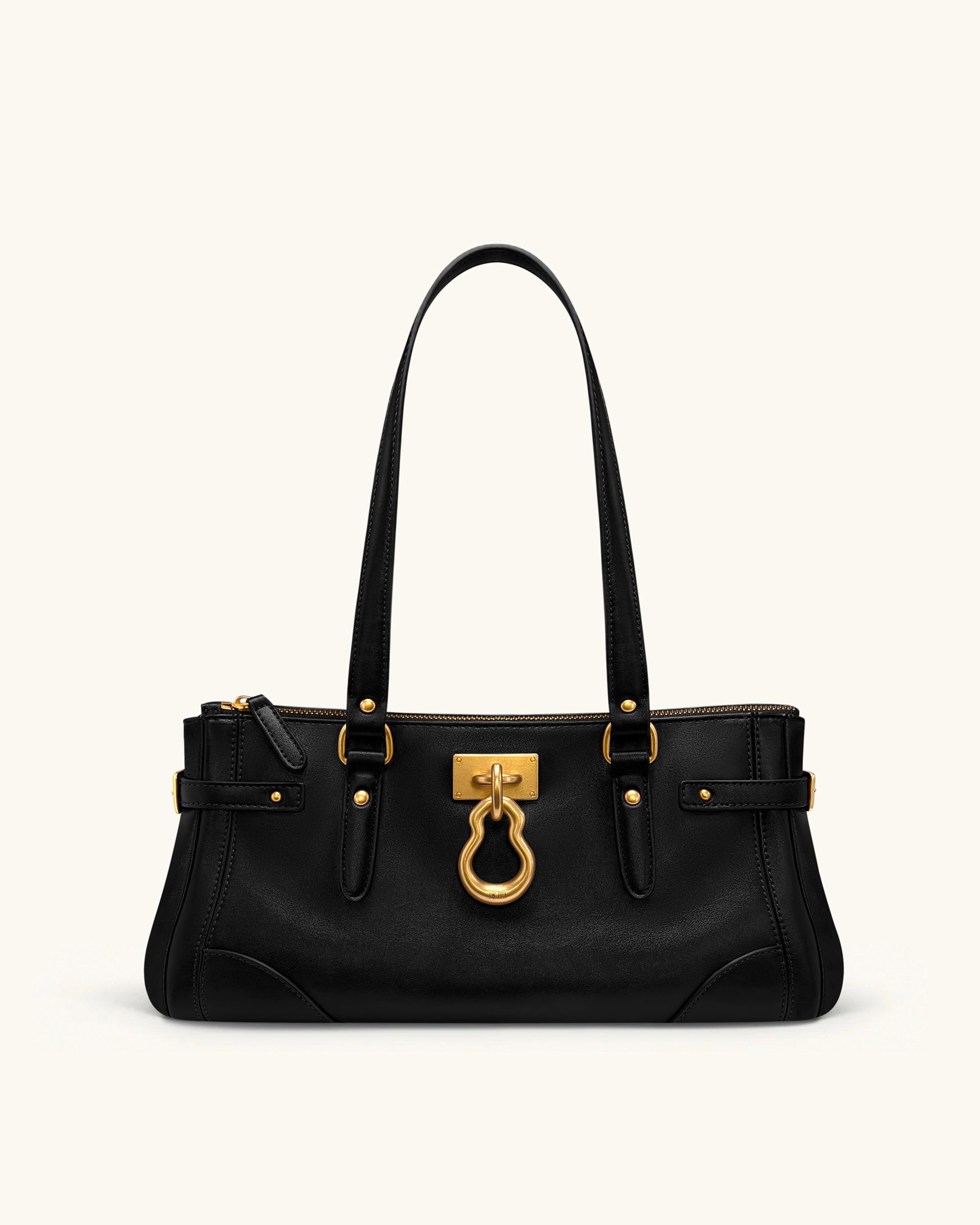 Yvette Elongated Tote Bag - Black