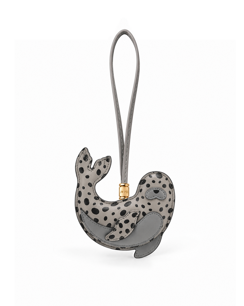 Spotted Seal Bag Charm - Gray