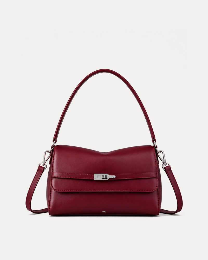 Luna Flap Shoulder Bag - Red