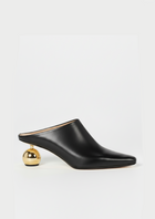 Sabrina Sculpted Mules – Black