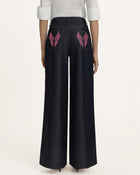 Seraphic Pink Crystal Back Wing  Jeans - Deep Thoughts Only