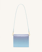 Mini Flap Crossbody - Blue & Purple Gradient Croc