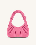 Gabbi Ruched Hobo Handbag - Pink