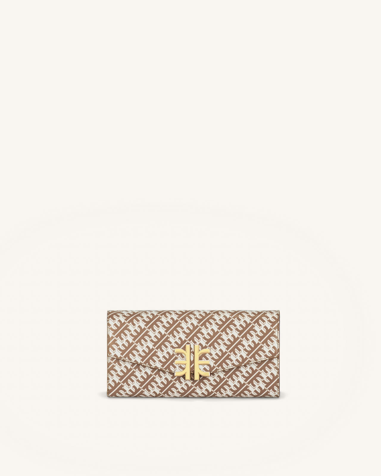FEI Chain Clutch Bag - Brown
