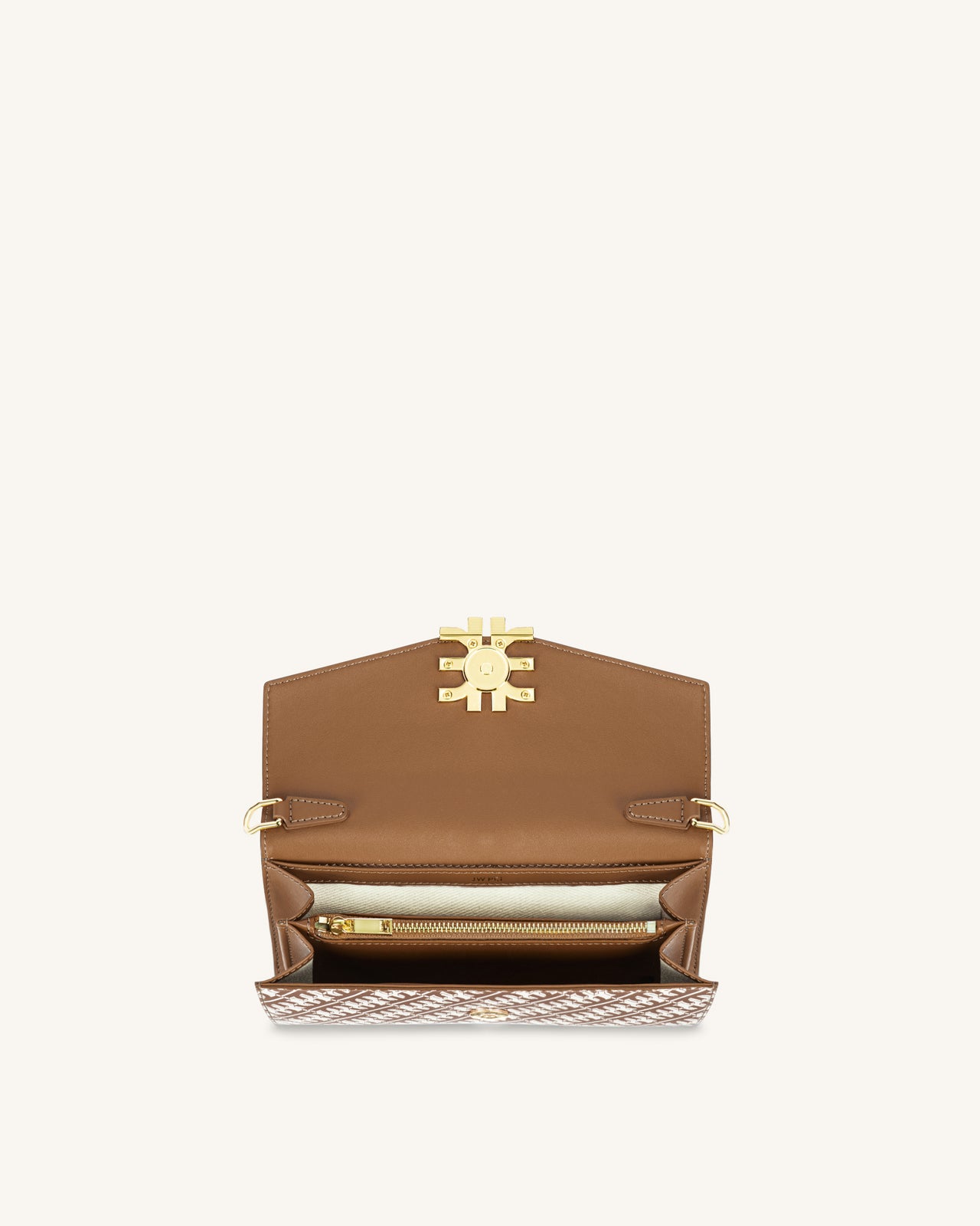 FEI Chain Clutch Bag - Brown
