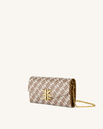 FEI Chain Clutch Bag - Brown