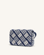 FEI Maze Jacquard Knit Cossbody Bag - Navy