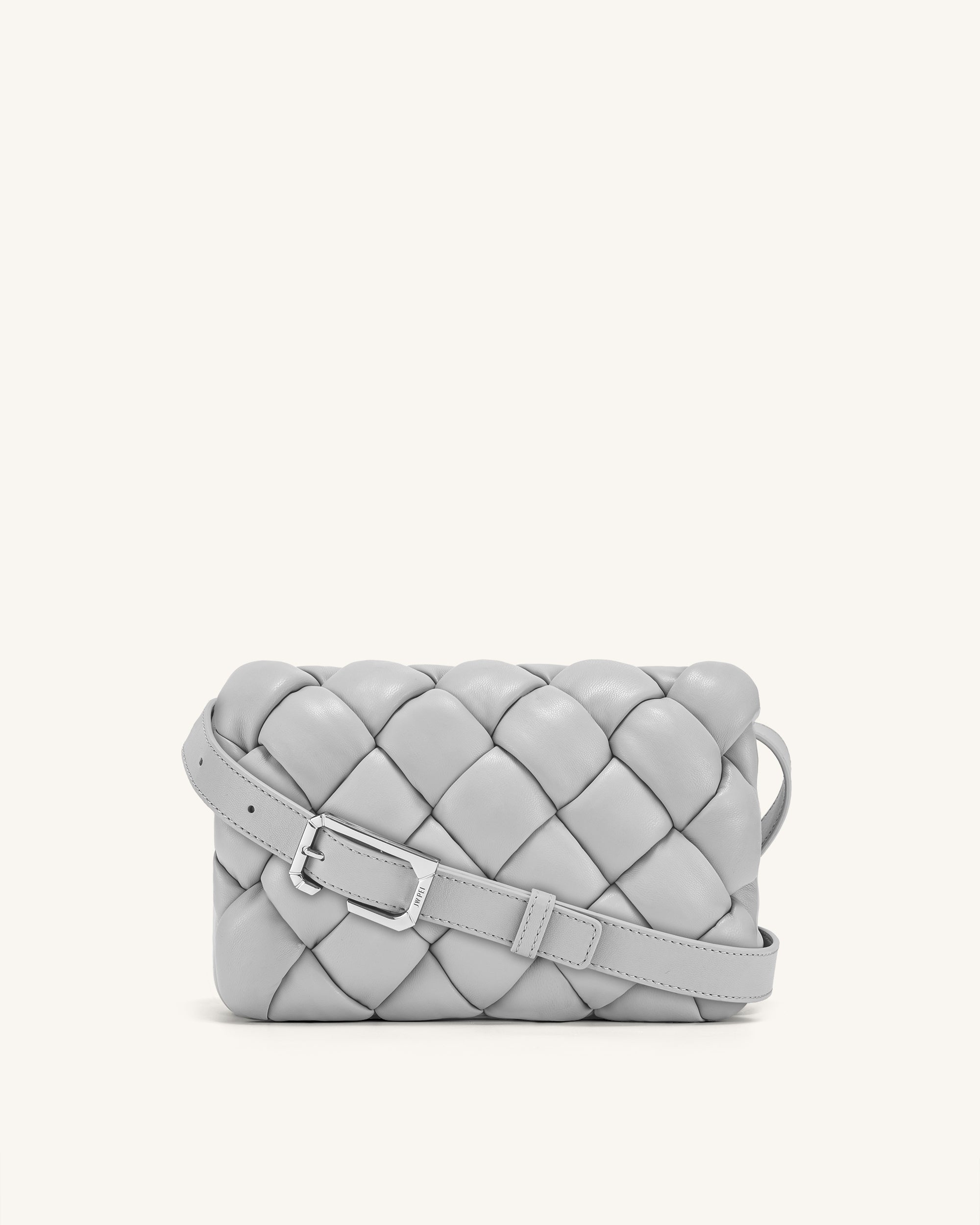 PADDED CROSSBODY BAG - Grey