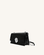 Jade Chain Bag -  Black Croc