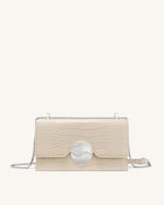 Jade Chain Bag -  Ivory Croc