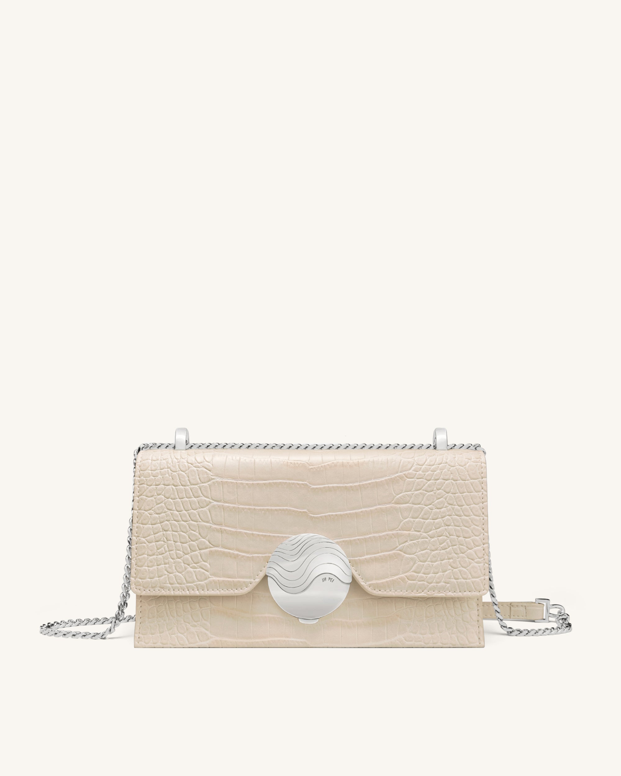 Jade Chain Bag - Ivory Croc - JW PEI