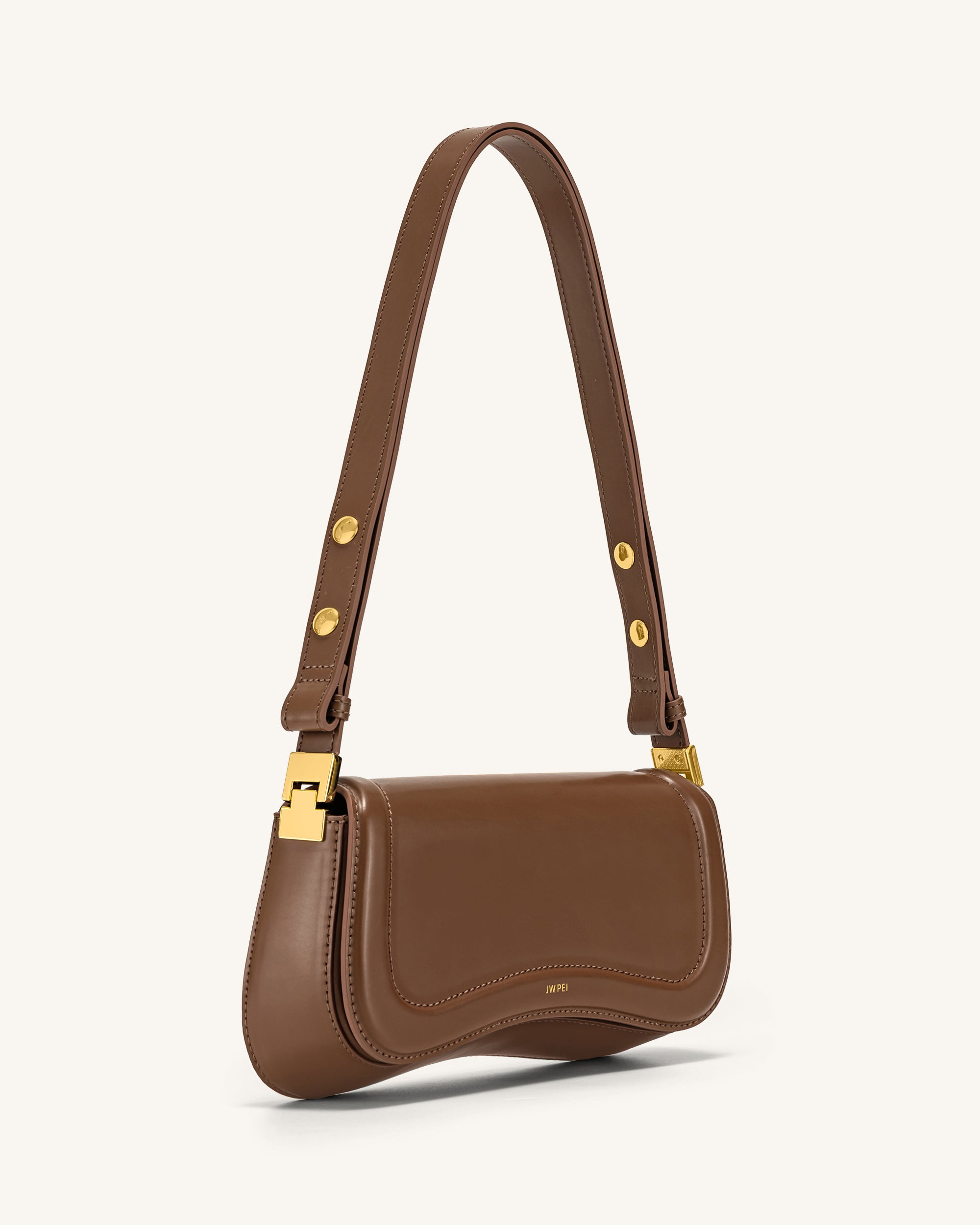 Vegan leather handbag JW PEI Brown in Vegan leather - 34227694