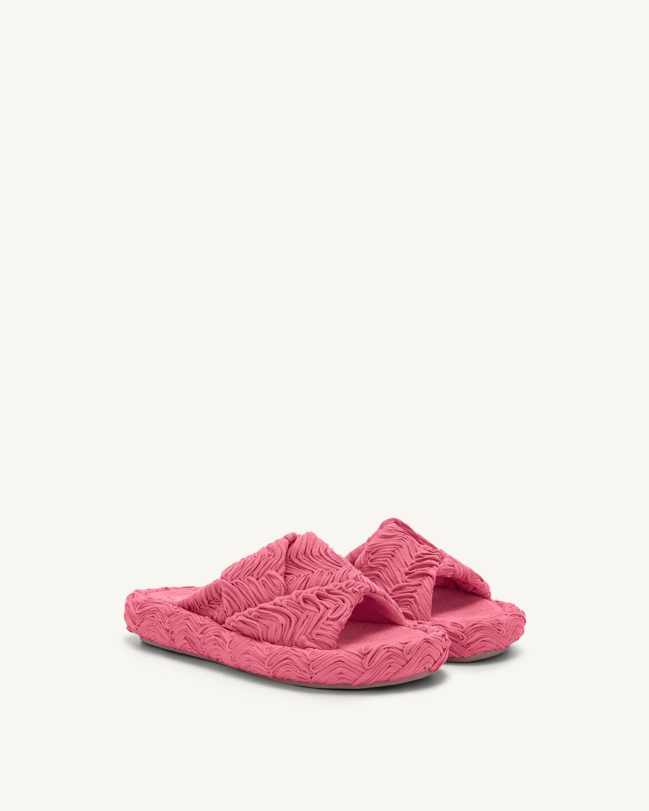 Lilah Woven Platform Sandal - Rose Red