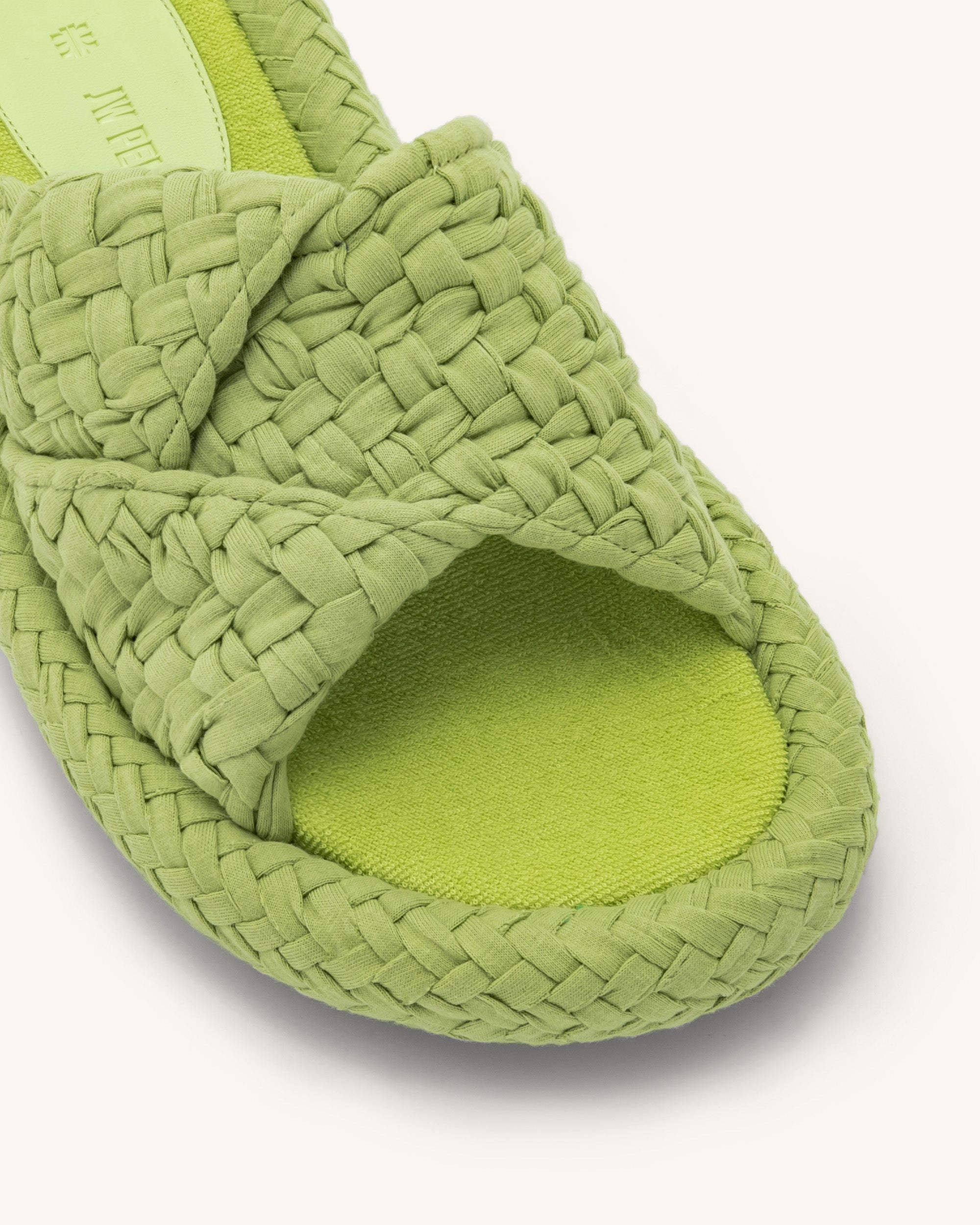 Lilah Woven Platform Sandal Lime Green JW PEI