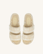 Lexi Terry Slide Sandal - OatMilk