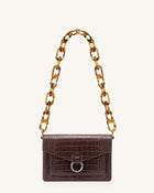 Mya Tortoiseshell Acrylic Chain Strap
