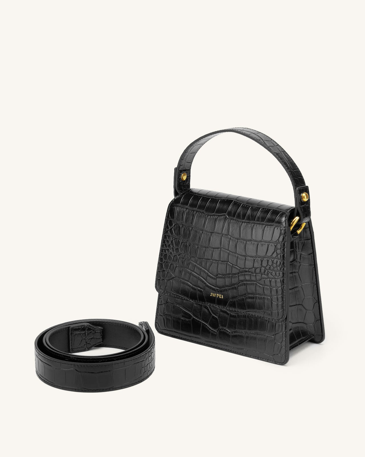 Vegan leather handbag JW PEI Black in Vegan leather - 34171057