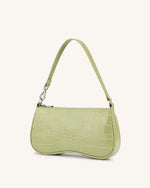 Eva Shoulder Bag - Dark Green Croc - Fashion Women Vegan Bag Online Shopping - JW Pei