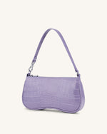 Eva Shoulder Handbag - Purple Croc