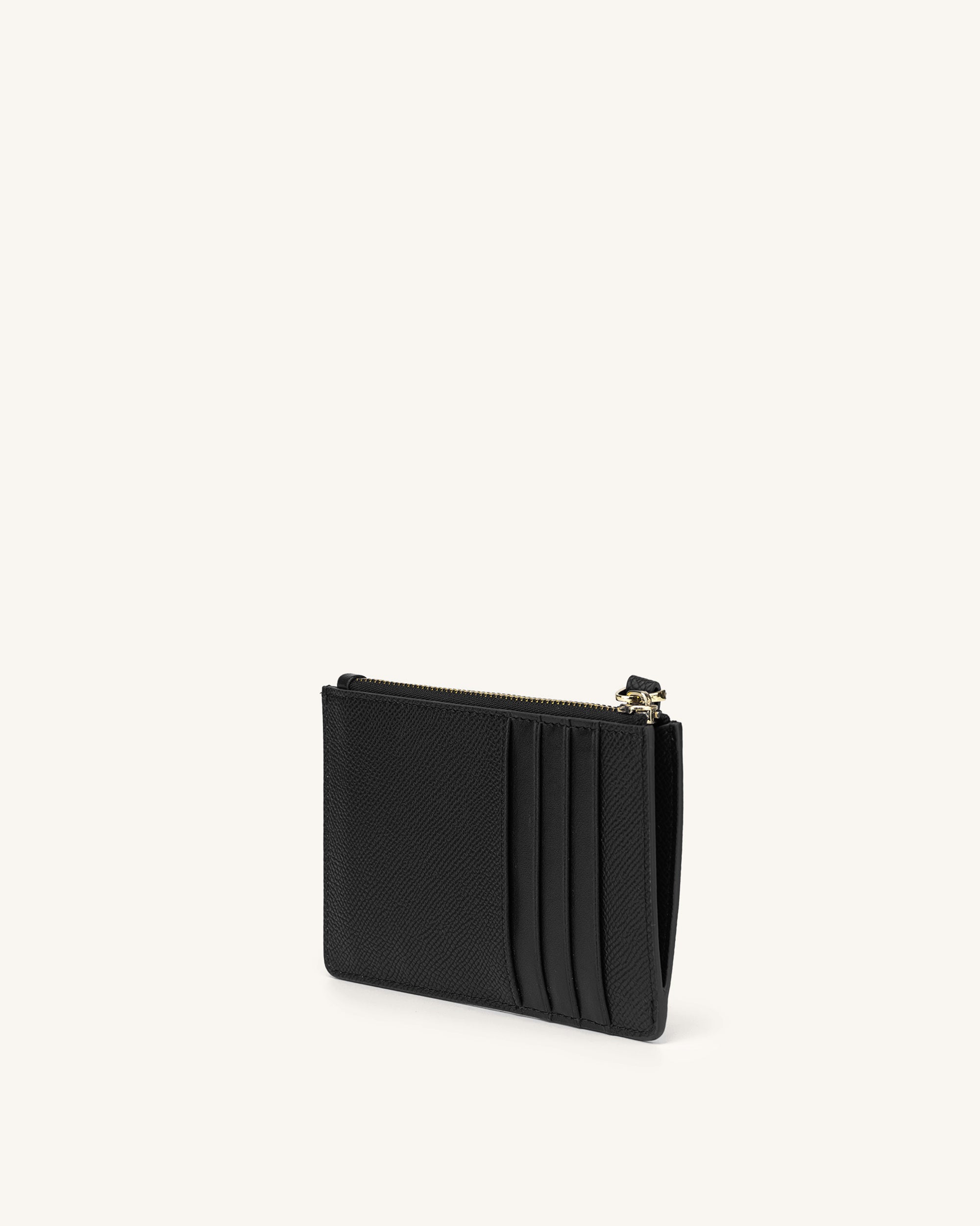 leather zip card