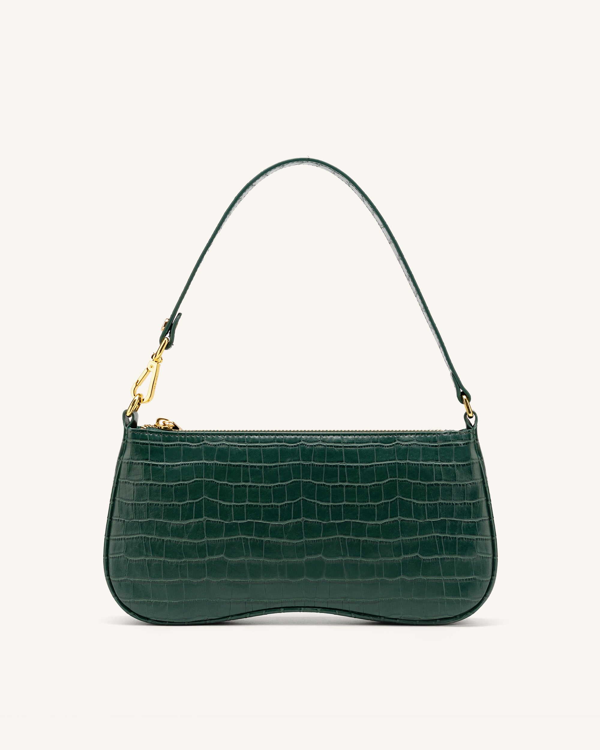 Eva Shoulder Bag - Dark Green Croc - Fashion Women Vegan Bag Online Shopping - JW Pei