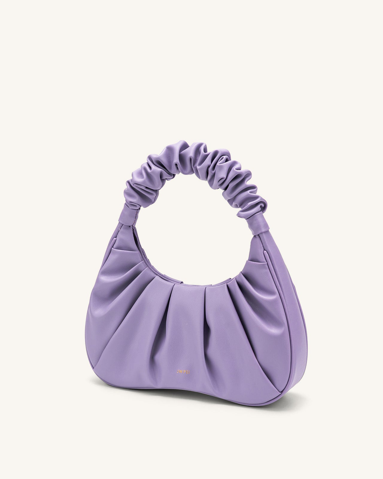 Gabbi Ruched Hobo Handbag - Purple
