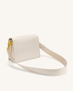 JW PEI Women's Mini Flap Metallic Crossbody - Ancient Gold Lizard: Handbags