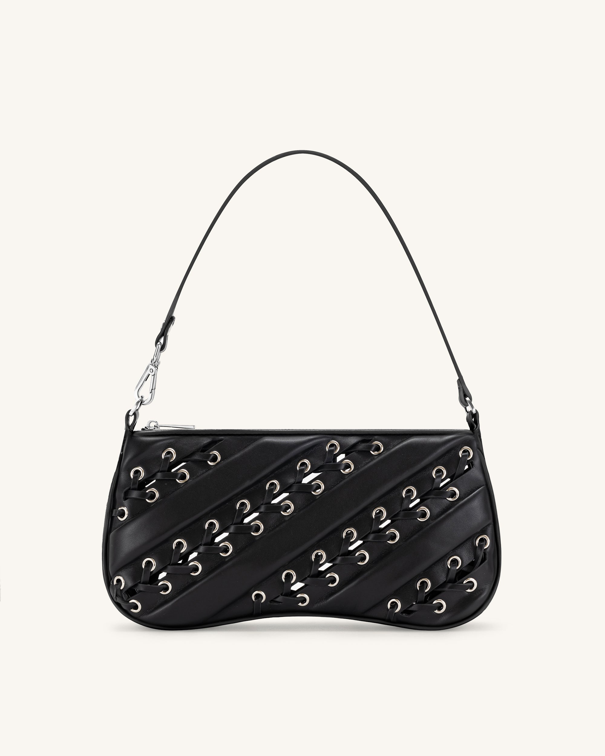 Eva Straps Shoulder Bag - Black