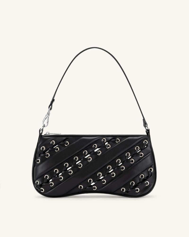 Eva Straps Shoulder Bag - Black