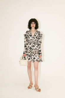 Rylee Pleated Drawstring Top Handle Bag - Off White