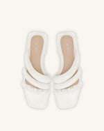 Jada Flat Mule - White
