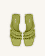 Jada Flat Mule - Lime Green