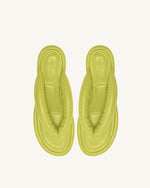 Talia Puffed Sandal - Lime Green