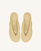 Talia Puffed Sandal - Butter