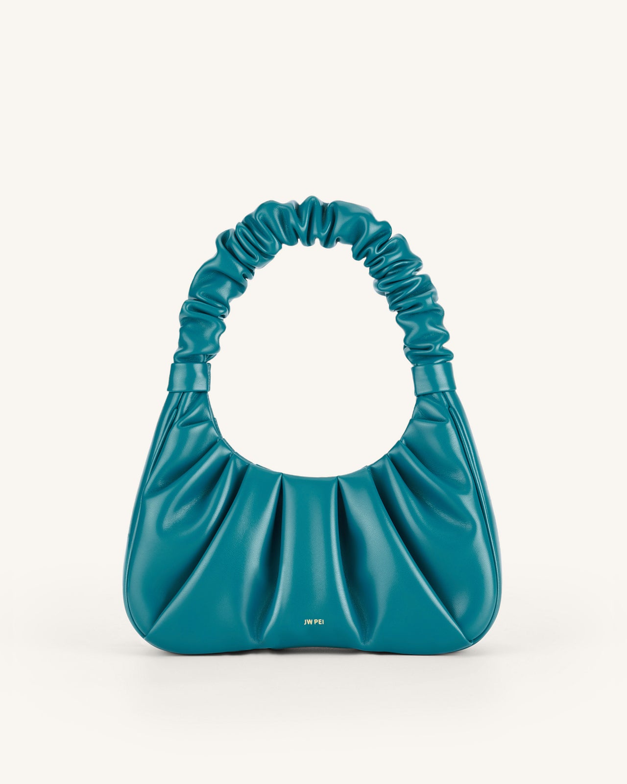 Gabbi Ruched Hobo Handbag - Peacock Blue