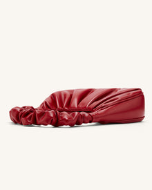 Gabbi Ruched Hobo Handbag - Chili