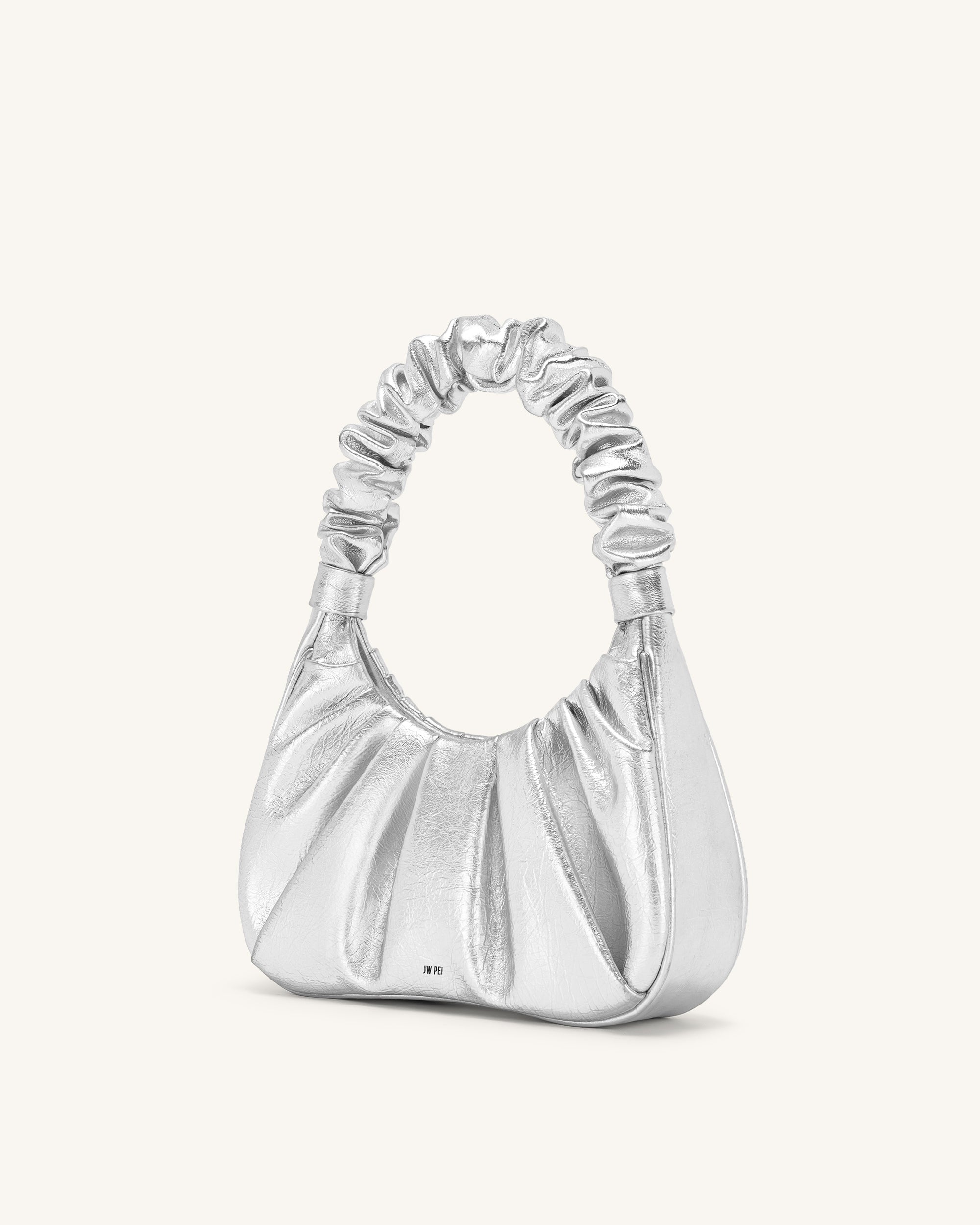 JW Pei- Gabbi Ruched Hobo Handbag- Ivory