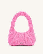 Gabbi Terry Ruched  Hobo Handbag - Pink