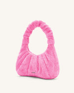 Gabbi Terry Ruched  Hobo Handbag - Pink