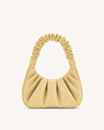 Gabbi Ruched Hobo Handbag - Butter