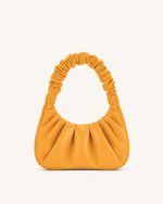 Gabbi Ruched Hobo Handbag - Candied Orange