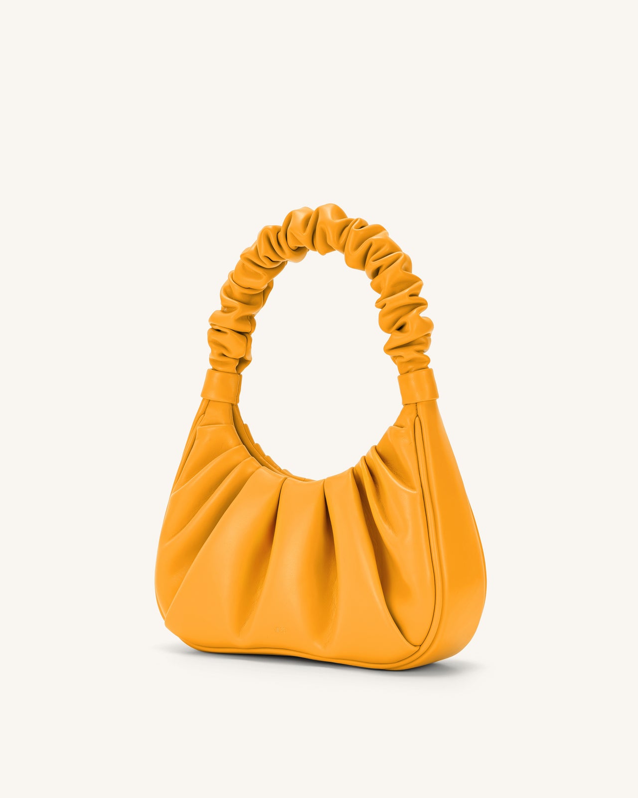 Gabbi Ruched Hobo Handbag - Candied Orange