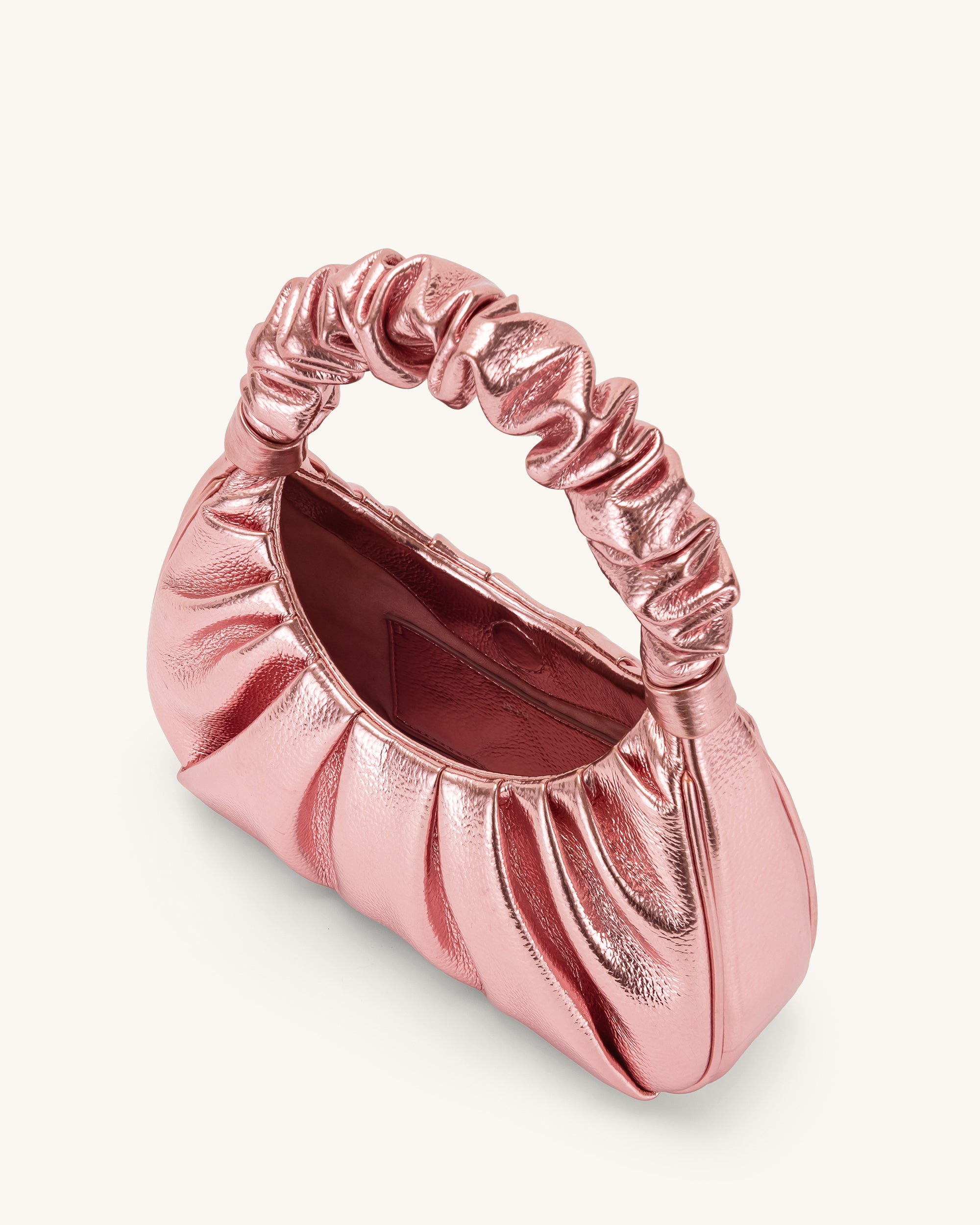 Pink hotsell ruched bag