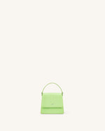 Fae Mini Top Handle Bag - Lime Green Lizard