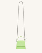 Fae Mini Top Handle Bag - Lime Green Lizard