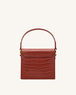 Lucy Bag -  Wine Red Croc