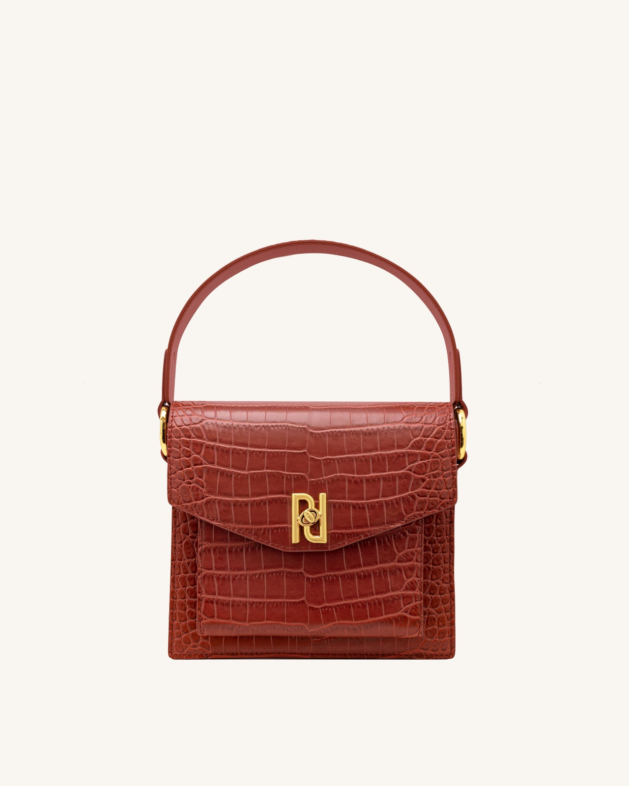 Lucy Bag -  Wine Red Croc