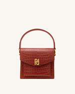 Lucy Bag -  Wine Red Croc